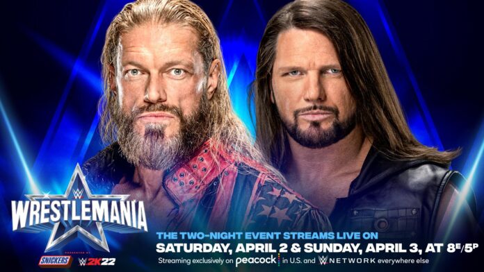 Edge Vs AJ Styles at Wrestlemania