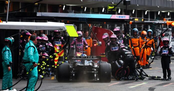 Esteban Ocon Pit Lane Penalty