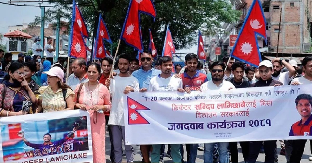 Nepal Fans Protest